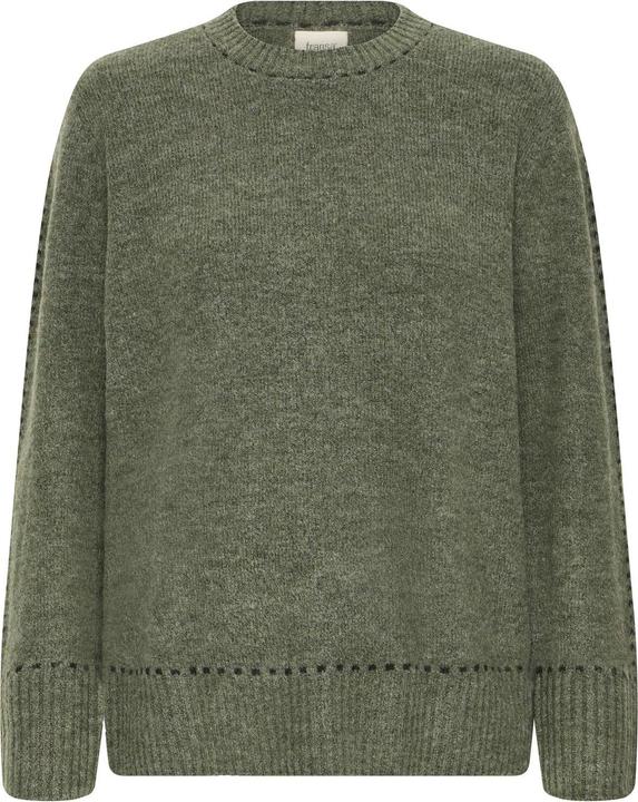 dusty olive mel stripe