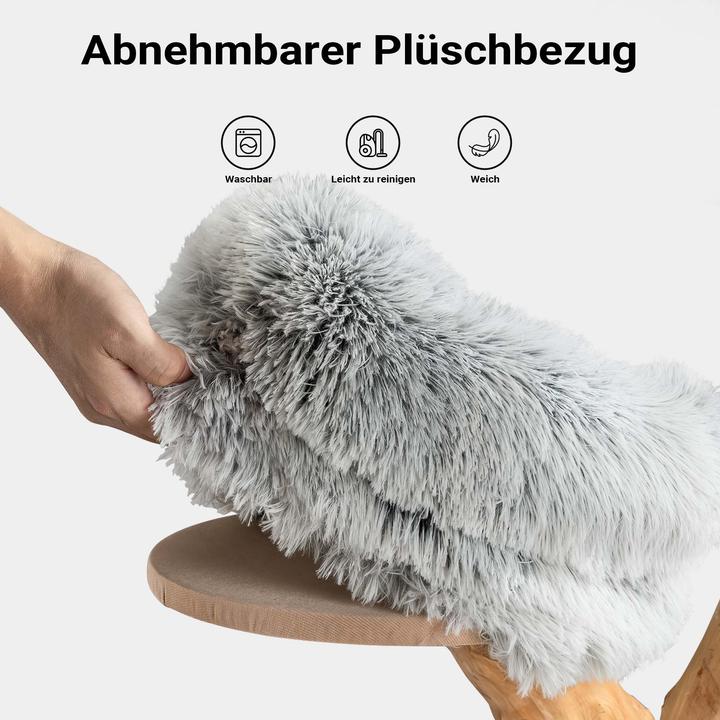 Produktbild Fudajo Designer-Kratzbaum (80 cm, Grau, Creme)