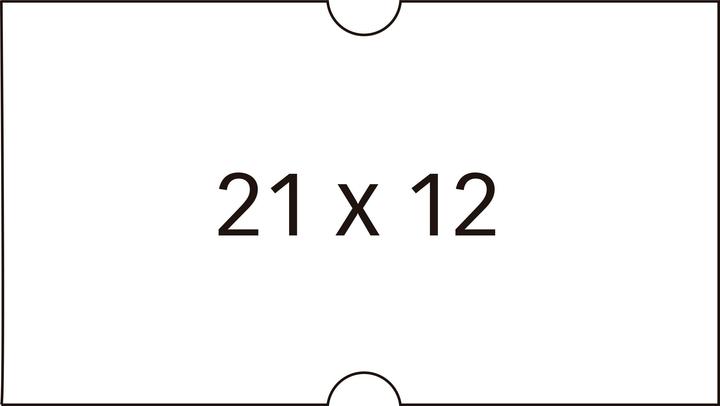 Image du produit Agipa Etiquettes pour étiqueteuses, 21 x 12 mm, blanches