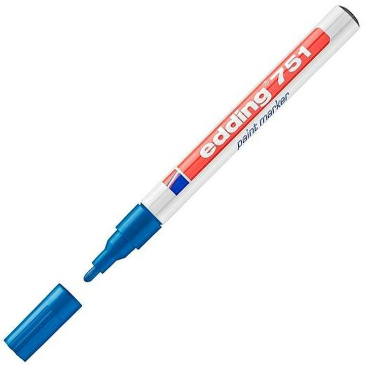 Produktbild Edding Dauermarker 751 Blau (10 Stück) (Blau, 1.20 mm, 10 x)