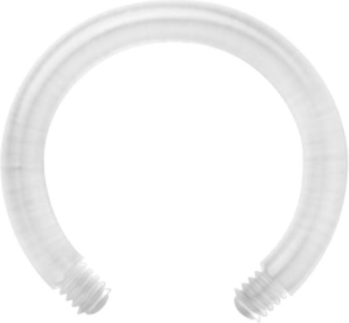 Immagine prodotto Star Piercing Micro Circular Barbell-Stab transparent (Materiale sintetico)