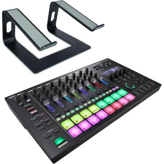 Roland MC-707 Groovebox mit Ständer Schwarz, Synthesizer, Schwarz