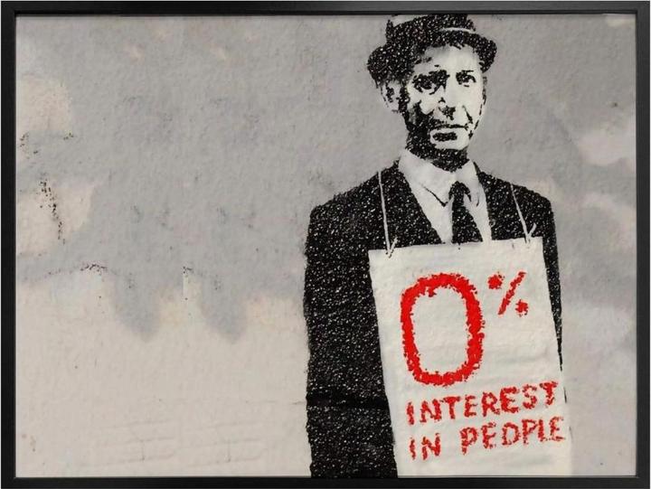 Produktbild Trenddeko Zero interest in people (80 x 60 cm)