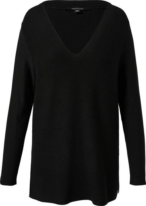 Image du produit Comma Strickpullover Feinstrickpullover mit seitlich geschlitztem Saum (34)