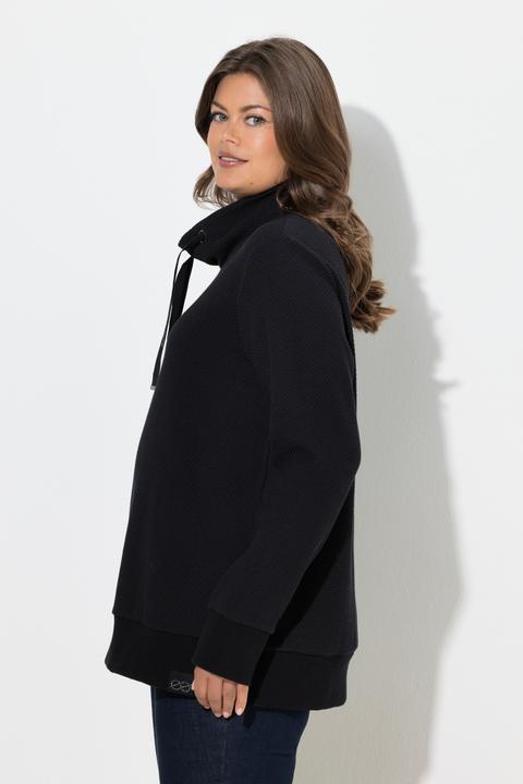 Produktbild Laurasøn Sweatshirt mit hohen Kragen, Langarm, Jaquard Ware (40)