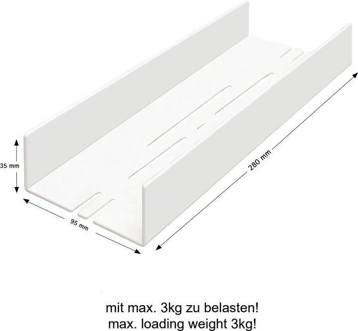 Actual product image Schulte Shower tray (28 x 9.5 x 3.5 cm)