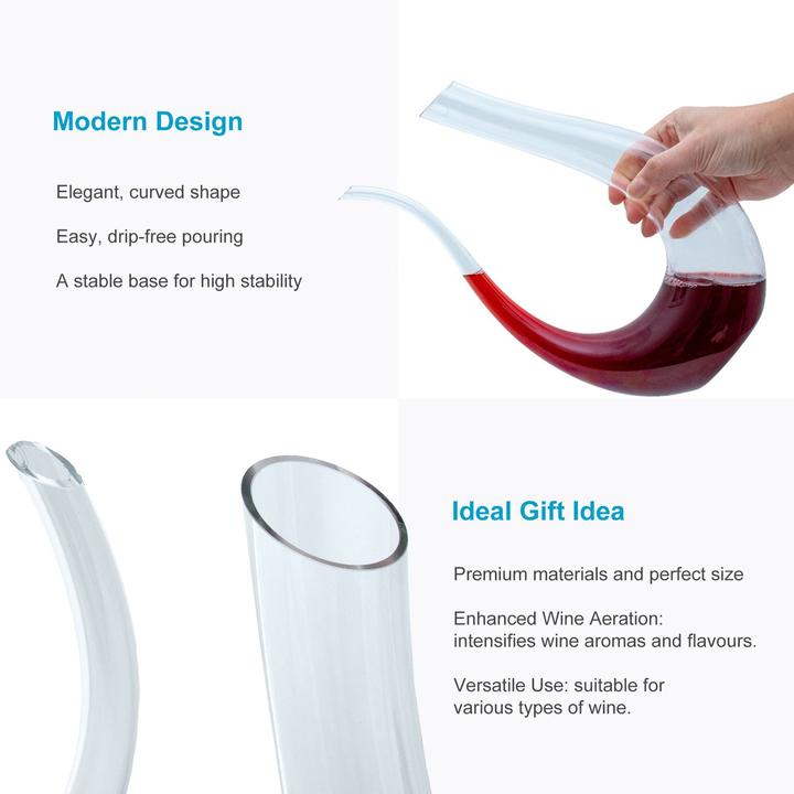 Produktbild Intirilife Wein Dekanter Karaffe U-Form (0.75 l)