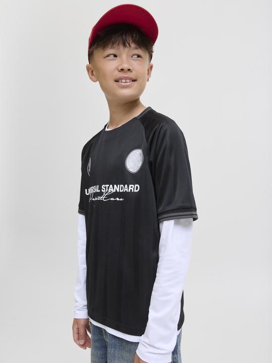 Produktbild Jack & Jones Junior T-Shirt COVER RETRO FOOTBALL Kurzarmshirt (164)