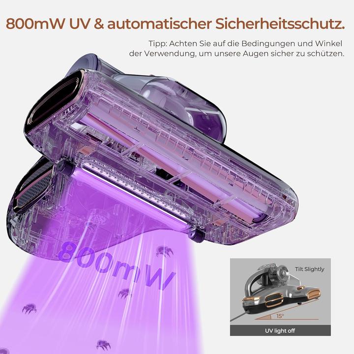 Produktbild Jigoo T600 Milbensauger mit UV-Licht & Heissluft