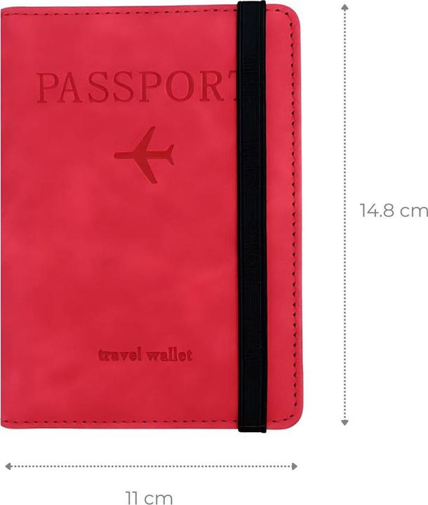 Actual product image Hermex Passport cover with RFID blocker Passport wallet Passport case Protective passport cover (Passport cover)