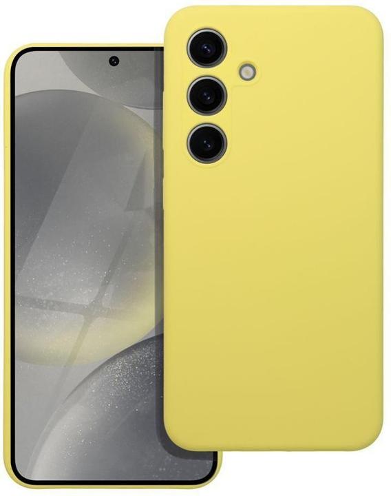 Actual product image OEM Back panel cover Case SILICONE 2mm for SAMSUNG S25 Edge lemon (Samsung Galaxy S25 Edge)