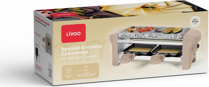 Produktbild Livoo Raclette und grillplate 2 personen