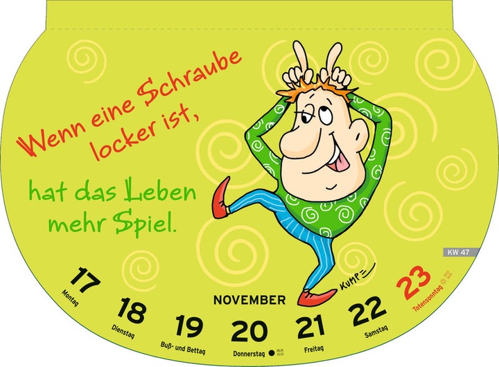 Immagine prodotto Heye Calendario illustrato Dumme Sprüche (21 x 29 cm, Copertina rigida, Tedesco)