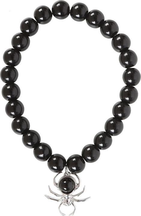 Produktbild Something Different Spinne ArmbandAnhänger Obsidian Perlenbesetzt (100% synthetisches Material)