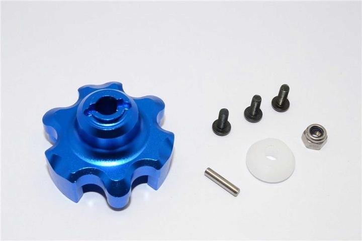 GPM Aluminium Hauptzahnrad Adapter blau TRX X-MAXX