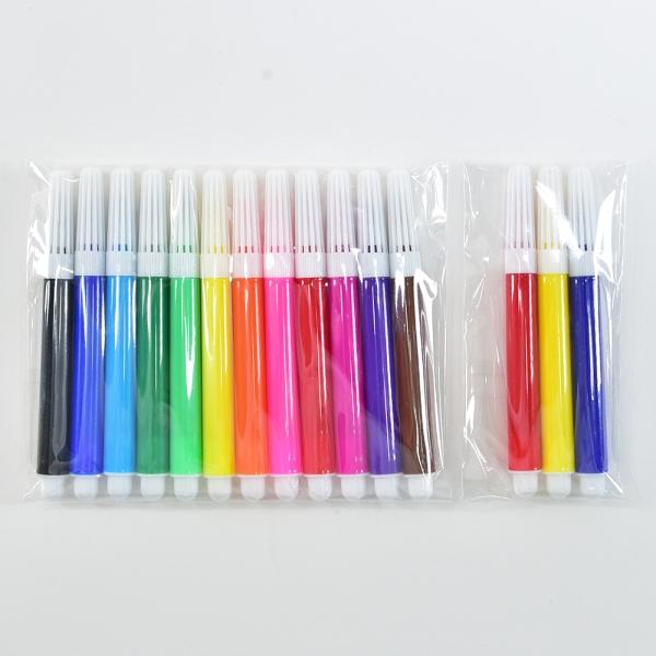 Image du produit Kögler Baumwollmäppchen zum Bemalen, Set mit 15 Mäppchen, 15 Stiften und 5 Schablonen, 20x12x0,5cm