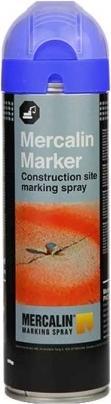 Actual product image MERCALIN maerkespray FLUO 500 ml. BLÅ - 1859114 (Blue)