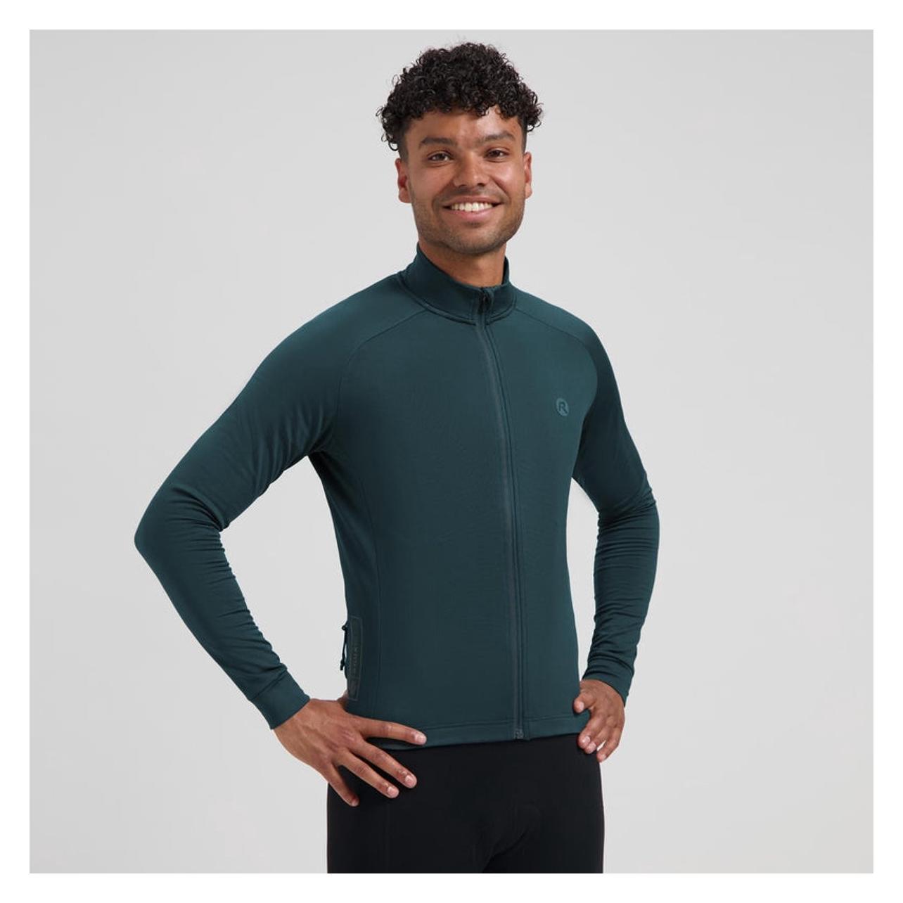 Rogelli, Herren, Velotrikot, Essential Ii Langarm-Fahrradshirt (M), Blau, M