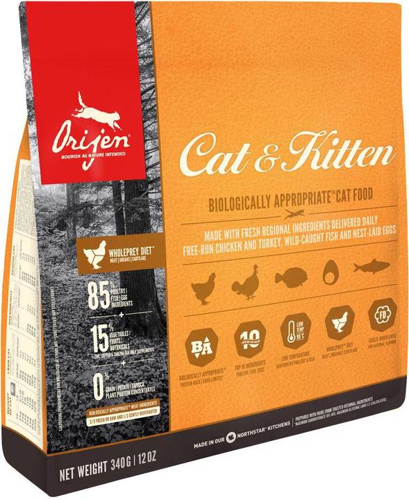 Produktbild Orijen Cat und Kitten (Adult, Junior, Senior, 1 Stk., 340 g)