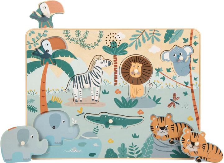 Produktbild small foot Setzpuzzle Tierlaute „Safari“ (7 Teile)