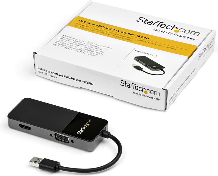 Actual product image StarTech USB 3.0 to (VGA, HDMI, 27 cm)