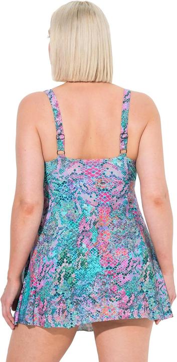 Image du produit Ulla Popken Robe de bain python à bonnets souples et bretelles ajustables (48)