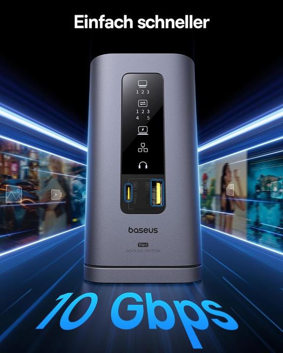 Productafbeelding Baseus Spacemate Displaylink Dockingstation (USB-C, 11 ports)