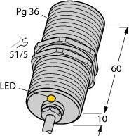 Image du produit Turck Capteur, ind., PG36, avec câble Bi20-G47-AP4X