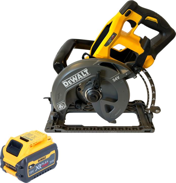 Produktbild DeWalt DCS 577 N Akku Handkreissäge 54 V FlexVolt 190 mm Brushless + 1x Akku 6,0 Ah - ohne