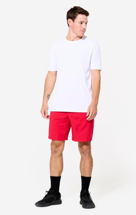 Image du produit Domyos Short de fitness respirant poches zippés homme, rouge (XXL)