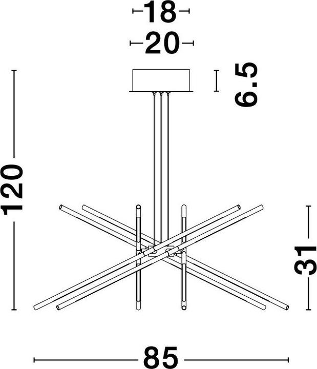 Immagine prodotto Nova Luce Raccio (5397 lm)