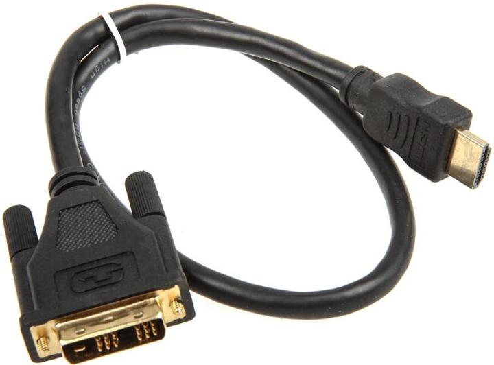 Produktbild InLine HDMI (Typ A) — DVI (0.50 m, HDMI, DVI, 1.3)