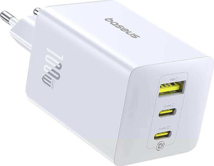 Baseus EnerFill FE11 2 x USB-C / USB-A 100W Wandladegerät - Weiss (100 W, 3 Ports)