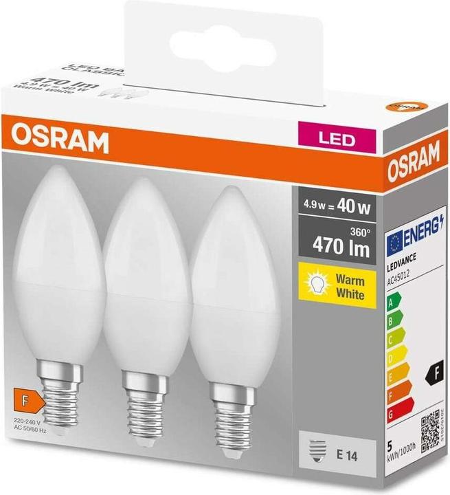 Produktbild Osram 4099854047091 (E14, 470 lm, 30x)
