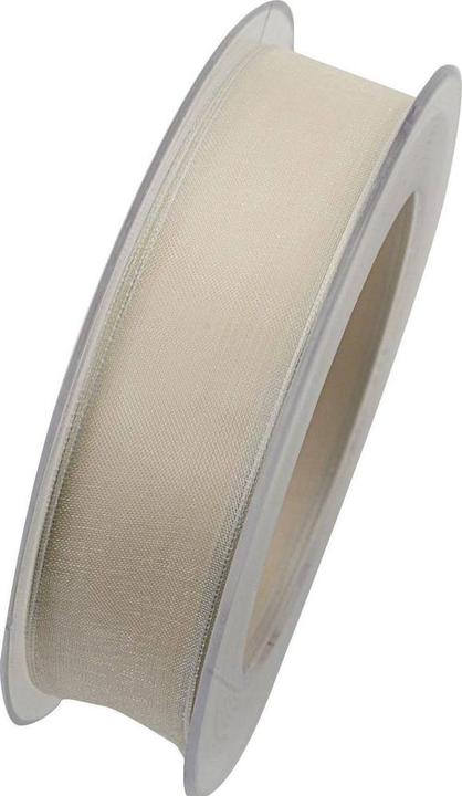 Actual product image Goldina woven organza ribbon, stable edge (Gift ribbon, 1 x)