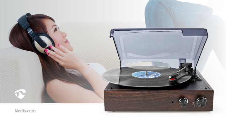 Immagine prodotto Nedis Giradischi, Altoparlanti 18W, Interfaccia PC (Manuale)