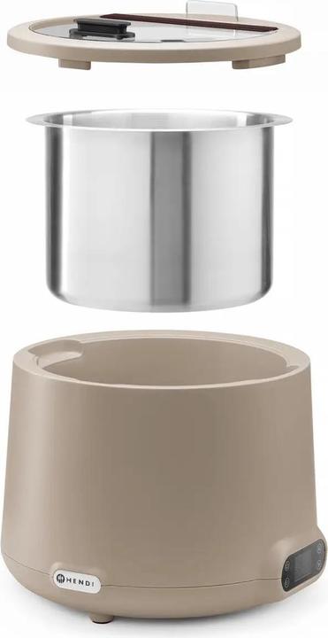 Produktbild Hendi Suppenkessel UNIQ,, 8L, Beige, 220-240V/500W, ⌀365x(H)325mm