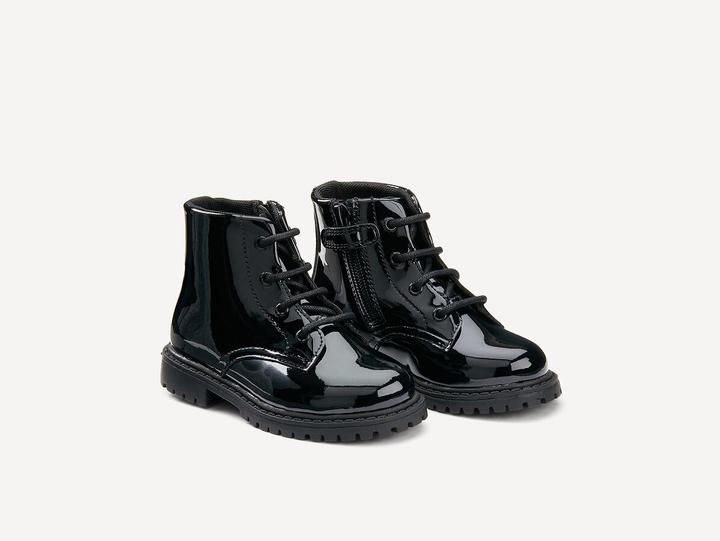 Image du produit La Redoute Collections Lack-Stiefeletten mit Reissverschluss und Schnürung (28)