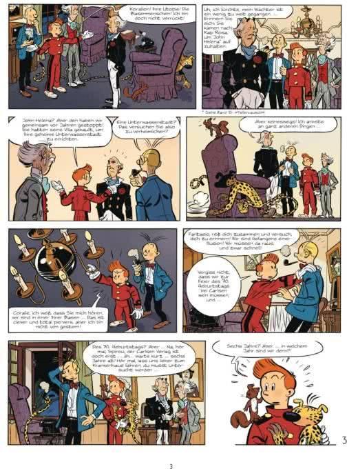 Productafbeelding Robbedoes en Kwabbernoot 55: Het geheugen van de toekomst (Benjamin, Guerrive, Sophie/Abitaan, Duits)