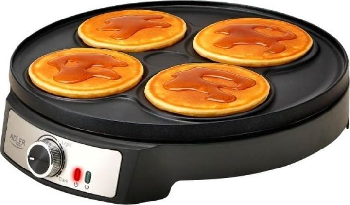 Produktbild Adler AD 3093 Naleśnikarka dwustronna elektryczna 30 cm | 2 in 1 | powłoka nieprzywierająca