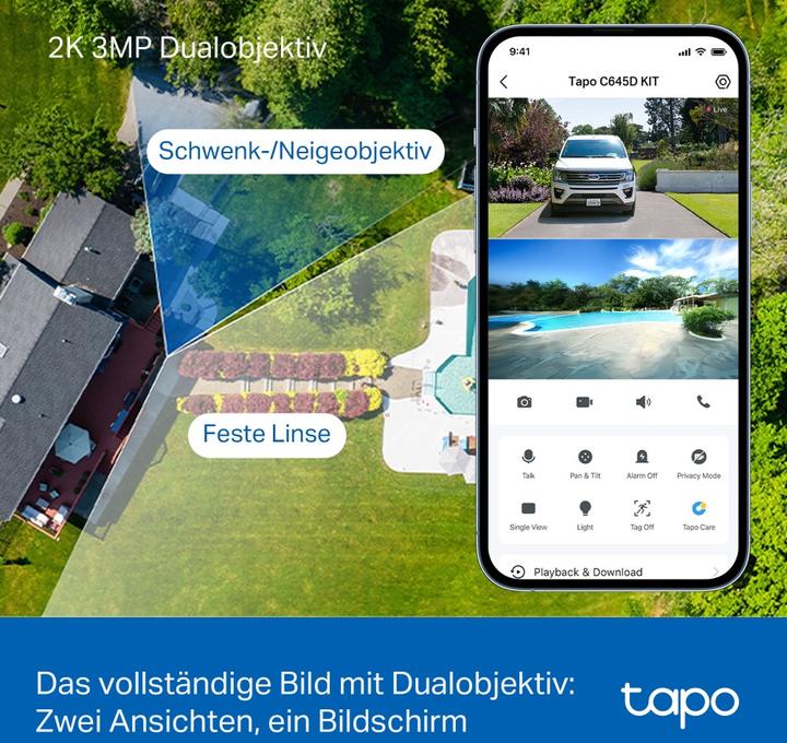Actual product image TP-Link Tapo C645D Kit (2304 x 1296 Pixels)