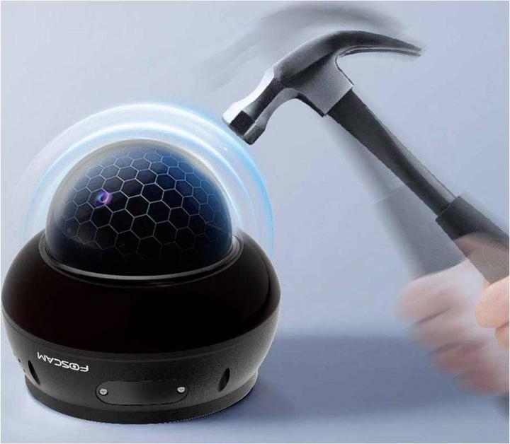 Actual product image Foscam D8ET black PoE Dome IP-Kamera 4K 8MP Outdoor mit AI-Detektion (3840 x 2160 pixels)