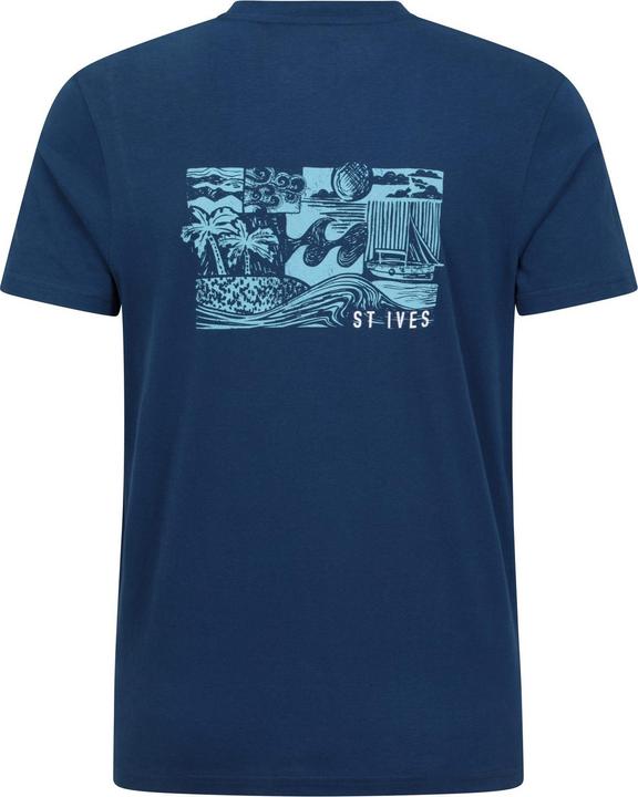 Actual product image Mountain Warehouse Mens St Ives Printed Organic T-Shirt (M)