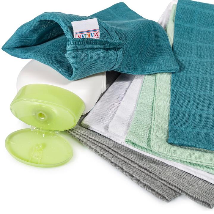 Actual product image Makian Baby flannels & wash mitts