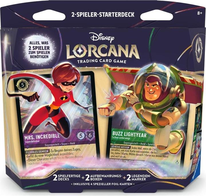 Ravensburger Disney Lorcana 2er Starterdeck Set 12 (German, Deck)