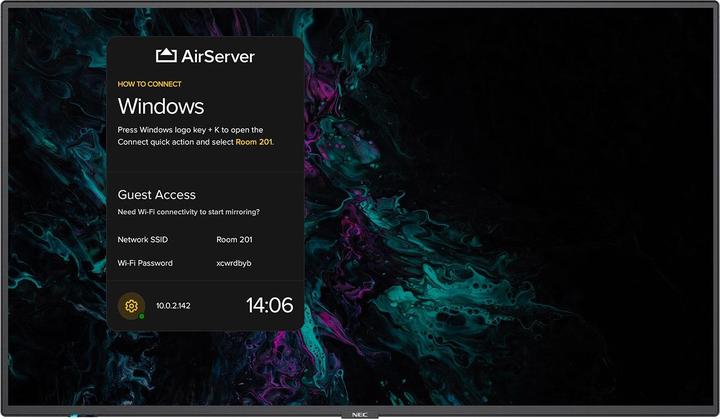Actual product image NEC M551 AIRSERVER 55IN E-LED (3840 x 2160 Pixels, 55")