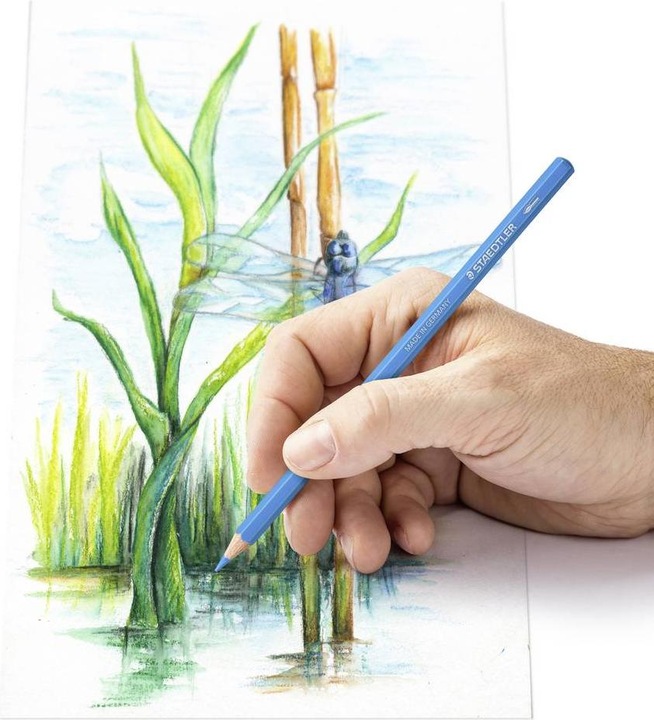 Produktbild Staedtler 146 10C Wasservermalbare Farbstifte (24 Farben, 24 x)