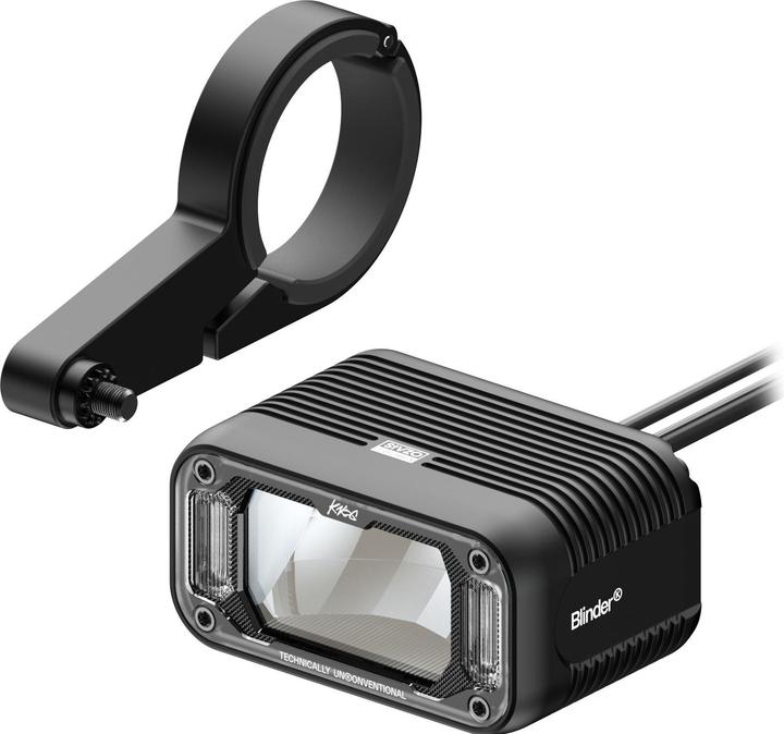 knog. Blinder Action 1300 voorlamp, StVZO, witte LED, zwart (1300 lumen / 400 lux) (2000 lm)