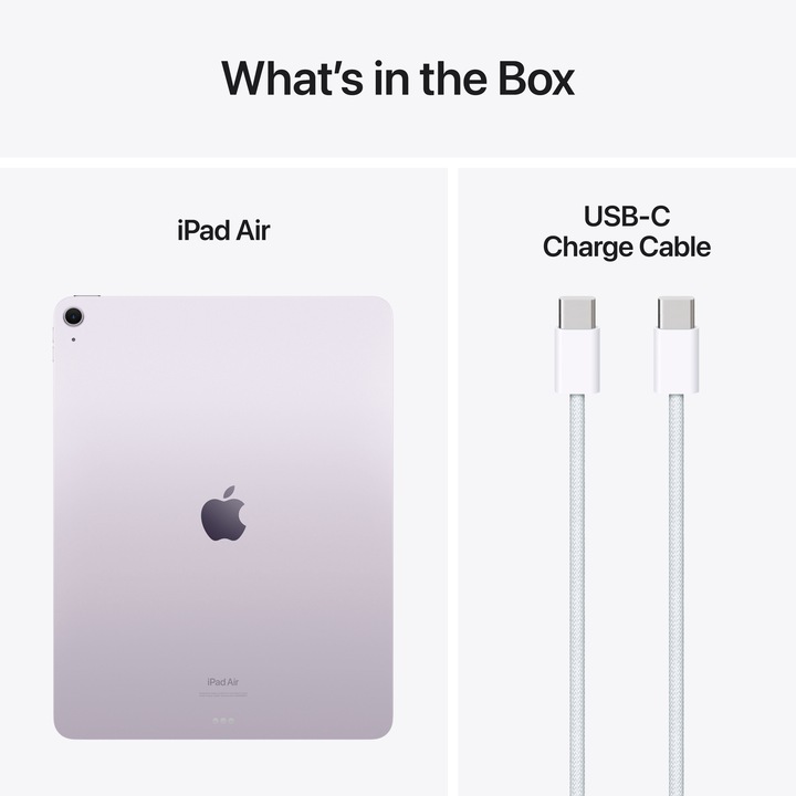 Productafbeelding Apple iPad Air 13 2024 (M2) (Alleen WLAN, 13", 256 GB, Paars)