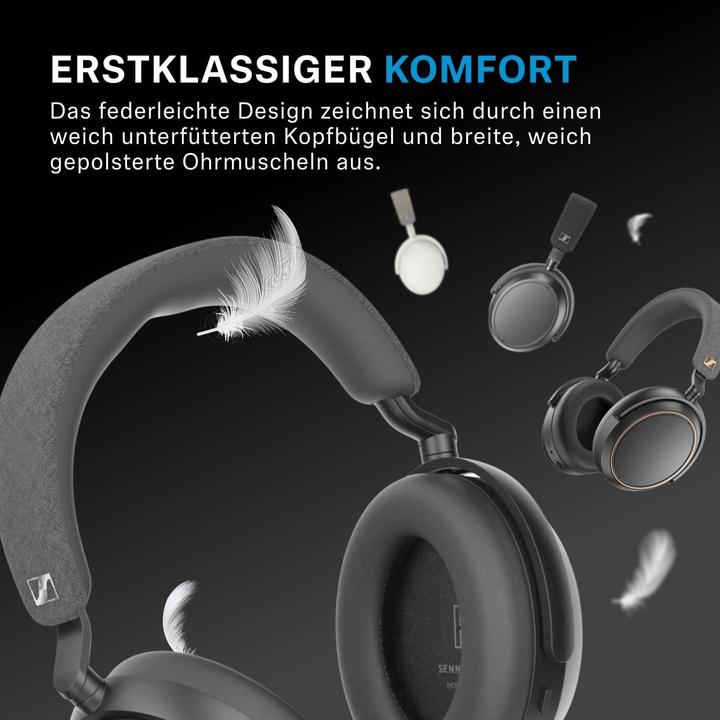 Productafbeelding Sennheiser Momentum 4 (Actieve ruisonderdrukking, 60 h, Bedraad, Draadloze)
